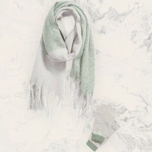 NWT Nordstrom BP. Women's Colorblock Scarf & Fingerless Gloves Set- One Size - G